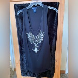 Boston proper black tank top